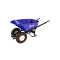 Bon Tool Barrow, Steel 6 Cubic Feet Tray, Double Knobby Tire-Stl Handle 28-901